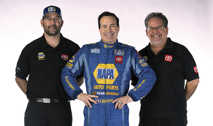 Tom Buckingham, Ron Capps, and Dean Antonelli