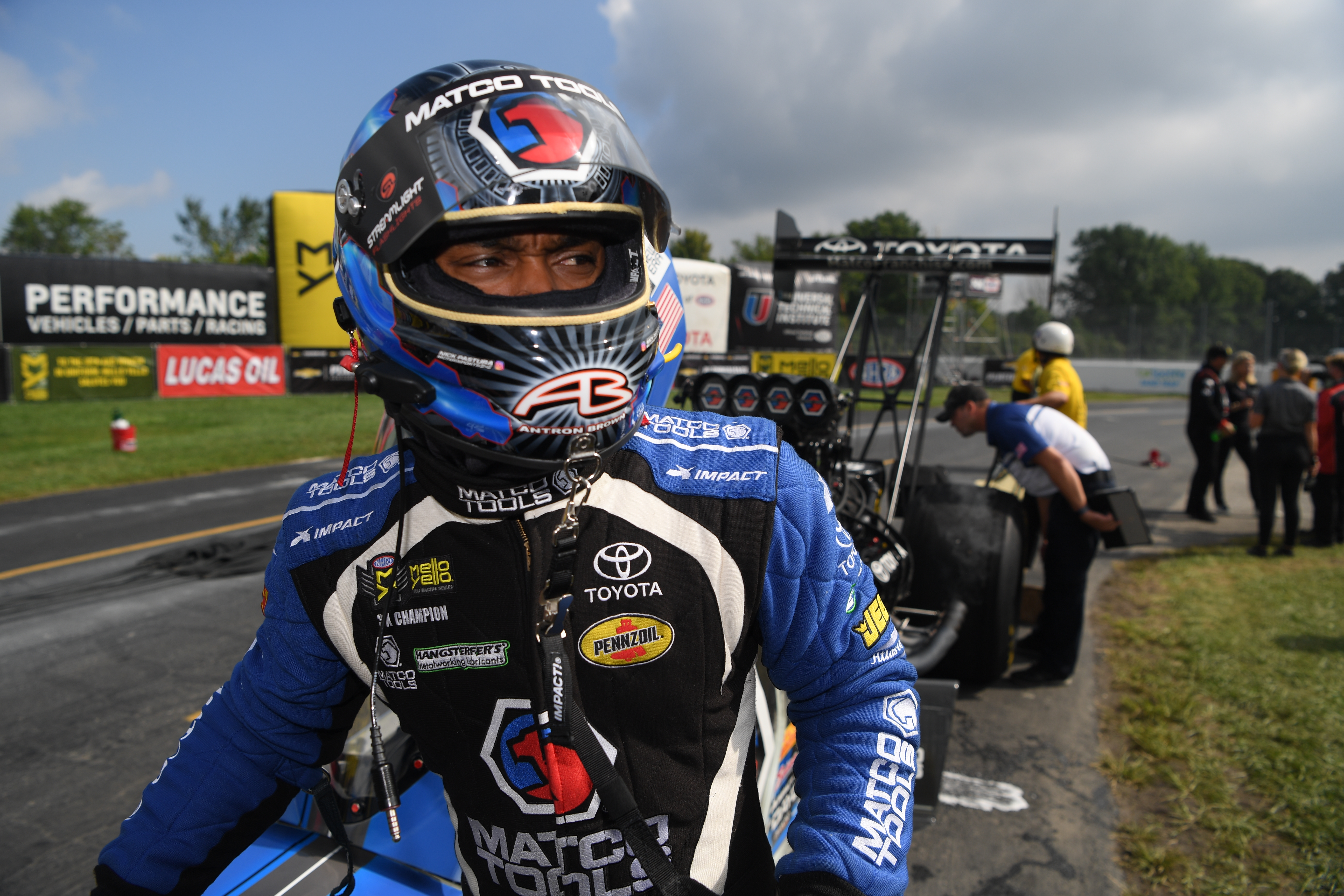 Antron Brown at the U.S. Nationals