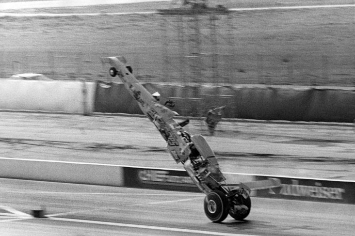 Eddie Hill's wheelstand at the 1989 Winternationals