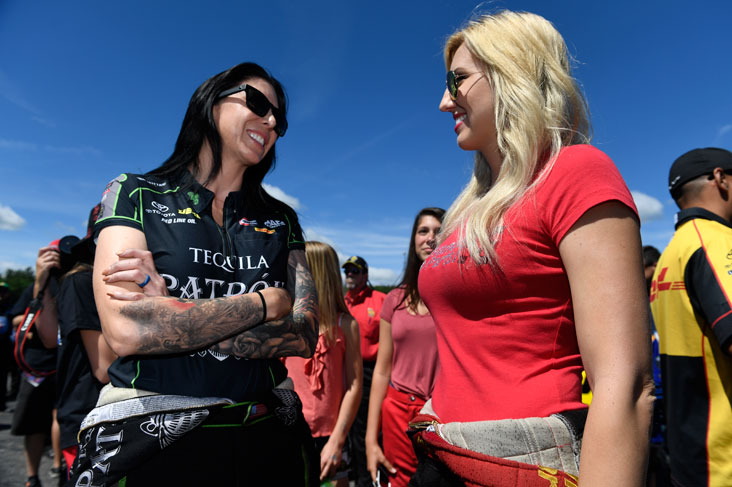 Alexis DeJoria and Courtney Force