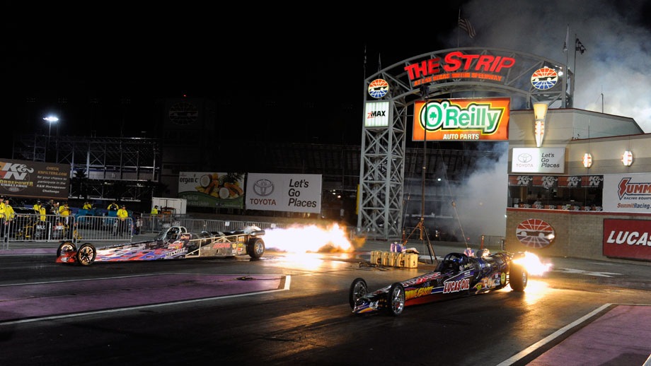 Jet cars at The Strip at Las Vegas Motor Speedway