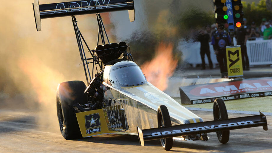 Top Fuel low qualifier Tony Schumacher