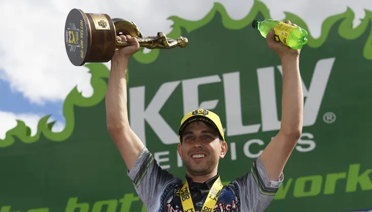 Pro stock Motorcycle winner LE Tonglet