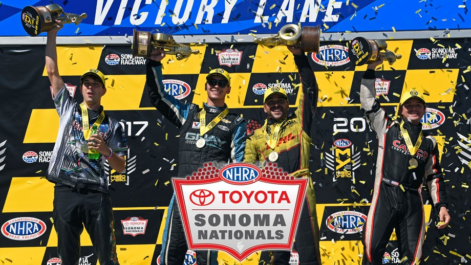 2017 Toyota NHRA Sonoma Nationals winners