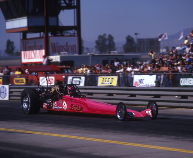 Three-time NHRA Top Fuel world champ Shirley Muldowney