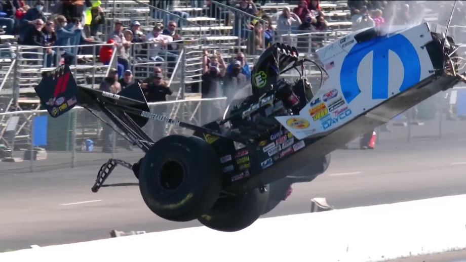 Leah Pruett Top Fuel Crash