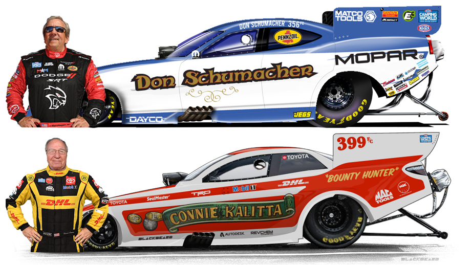 Don Schumacher and Connie Kalitta