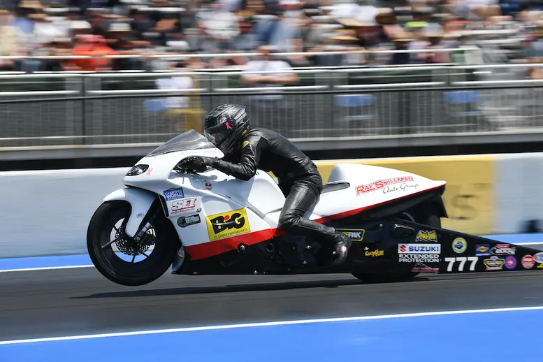 Karen Stoffer’s giant-slaying Suzuki wins Pro Stock Motorcycle in Sonoma