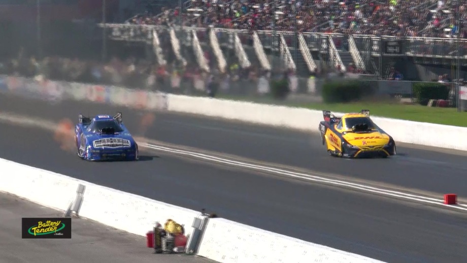 Watch J.R. Todd take down Funny Car points leader Matt Hagan 