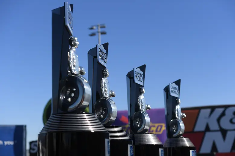 This is what they're gunning for: the Camping World championship trophy