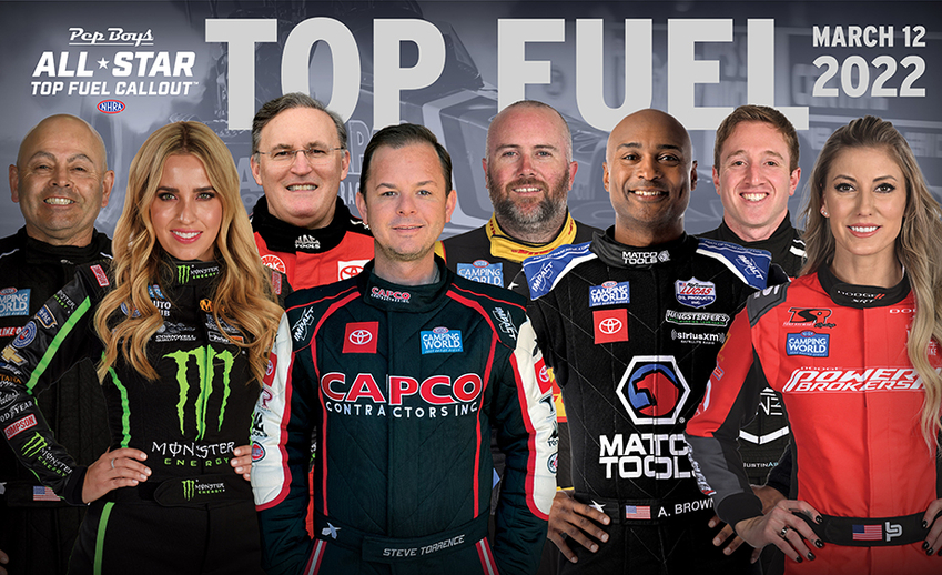 Pep Boys NHRA Top Fuel All-Star Callout