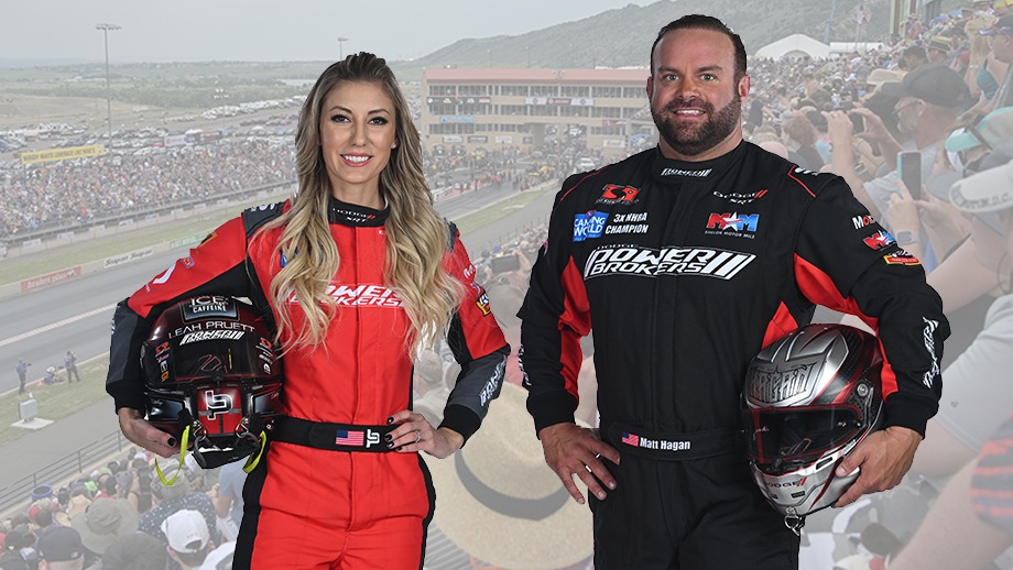 Leah Pruett and Matt Hagan 