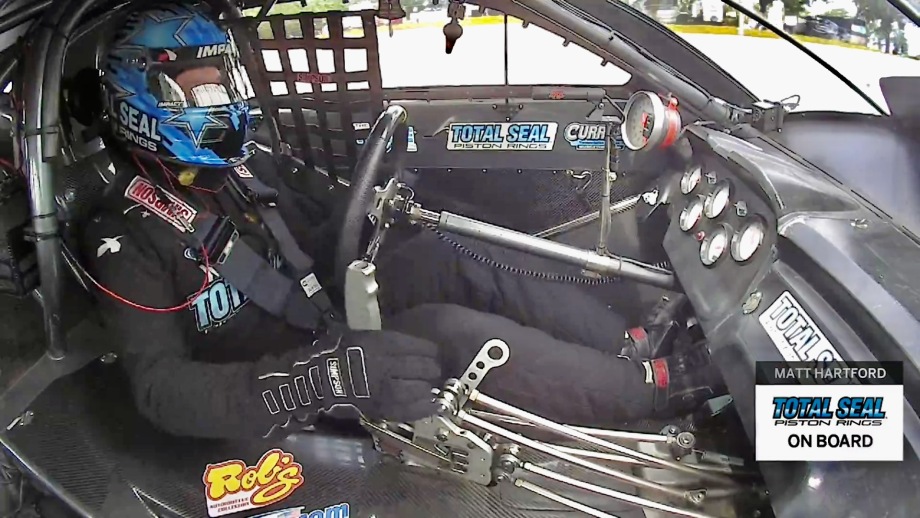 Ride along with Matt Hartford in his 500-cid, five-speed Pro Stock Camaro