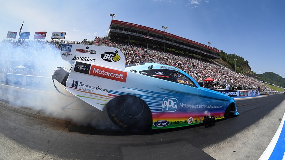 Bob Tasca III and his PPG Ford Mustang