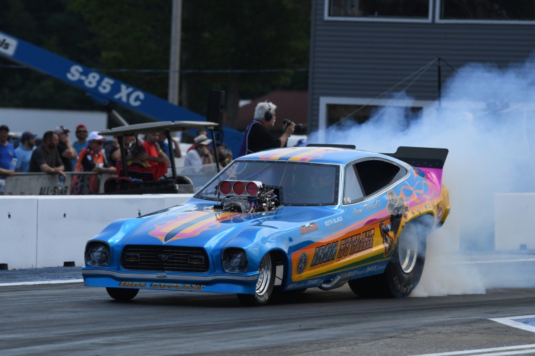 Jami Russell in the Iron Outlaw Nostalgia Funny Car