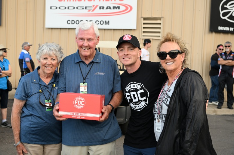 The Bandimere family with Fire Department Coffee