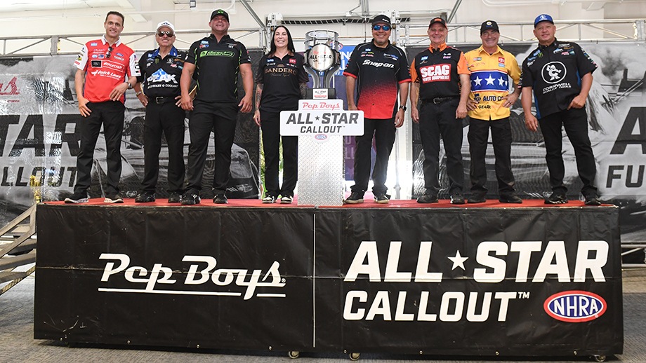 Pep Boys NHRA Allstar Funny Car Callout 