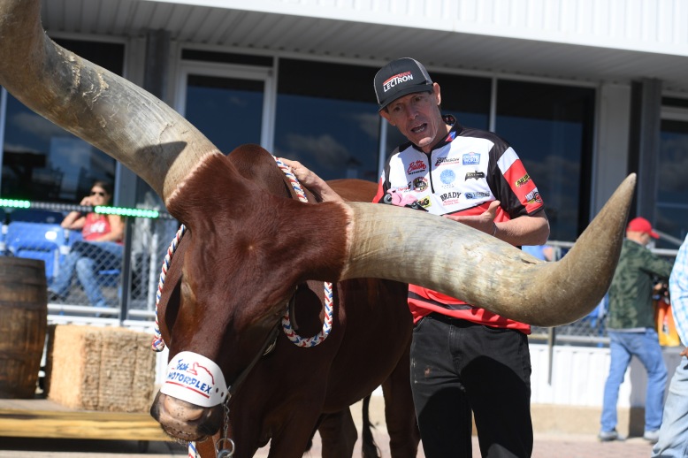 Steve Johnson and Oliver the Watusi