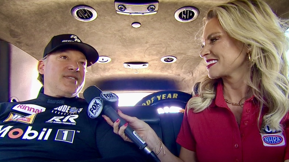 Tony Stewart on the trickery of Top Fuel four-wide racing