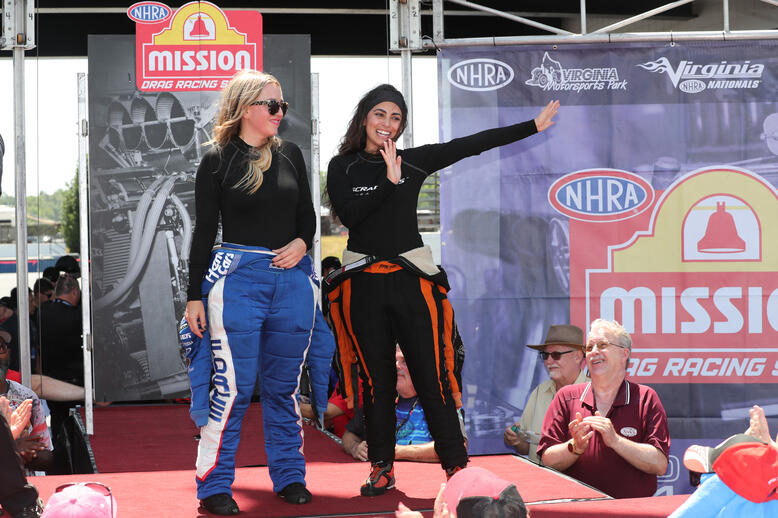 Brittany Force and Jasmine Salinas