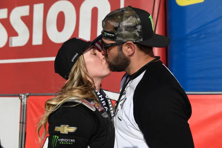 Brittany Force and her husband Bobby Lyons 