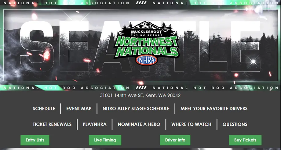 NHRA Northwest Nationals event guide