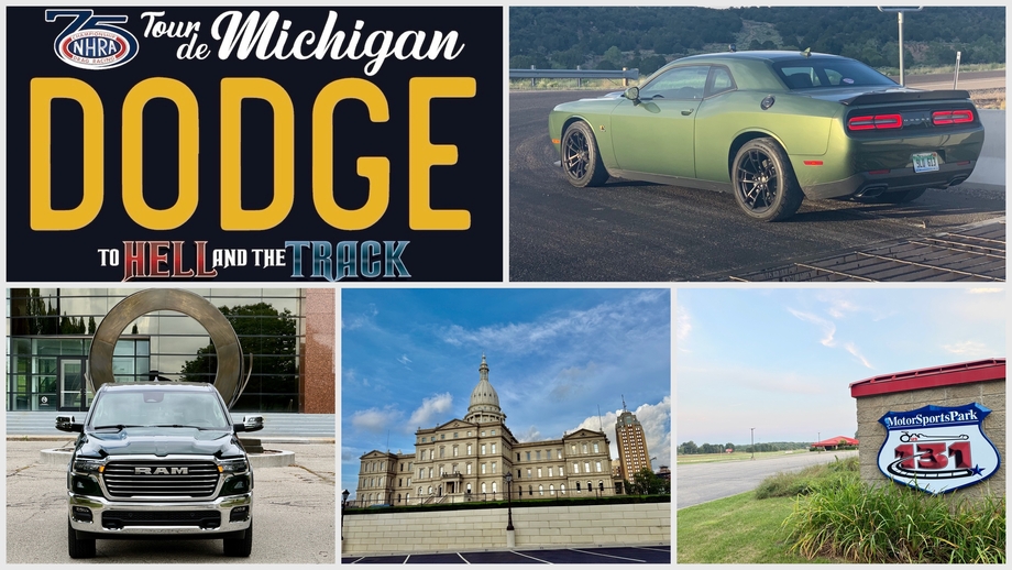 Cruise Michigan with NHRA, Dodge, and Mopar, and test-drive new Dodge vehicles at US 131—September 17th