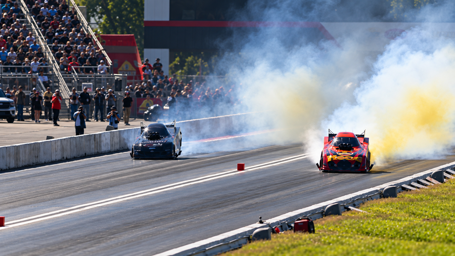 Round 1 pedalfest: Spencer Hyde outlasts Chad Green in wild Funny Car duel 
