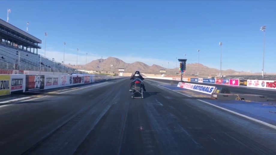 Jianna Salinas completes Pro Stock Motorcycle licensing laps