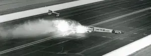 Kenny Bernstein crashes at the 1993 Winternationals