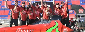 Garrett Bateman in the Las Vegas winner's circle