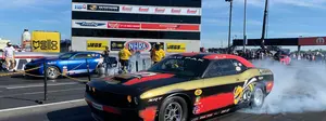 Leah Pruett Dodge Drag Pak Challenger at the 2020 U.S. NHRA Nationals