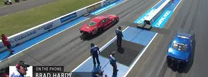Topeka Pro Stock staging battle
