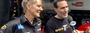 Karen Stoffer and Tim Kulungian on making their Pro Stock Suzuki go straight down the track