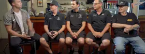 Austin Prock's family grabbed a drink with Jordan Vandergriff at Indy