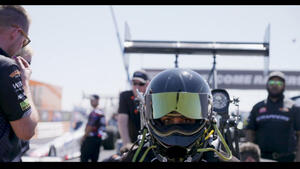 Jasmine Salinas and the battle between ego and fear to find strength in a Top Fuel dragster