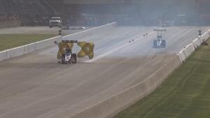 Doug Kalitta is the low qualifier in Top Fuel on Friday of the 2025 Gerber Collision Route 66 NHRA Nationals