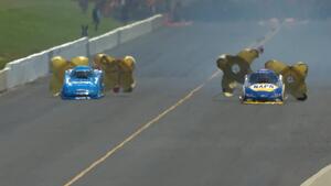 Jack Beckman is the low qualifier in Funny Car on Friday of the American Rebel Light Virginia NHRA Nationals