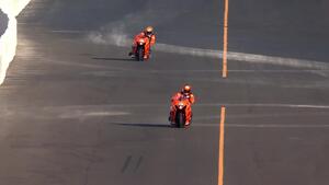 Richard Gadson is the low qualifier in Pro Stock Motorcycle on Friday of the 2025 Denso NHRA Sonoma Nationals