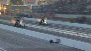 Brittany Force is the low qualifier in Top Fuel on Friday of the Dodge  NHRA Nevada Nationals