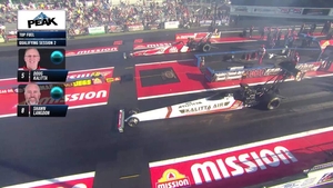 Shawn Langdon is the No. 1 qualifier in Top Fuel on Friday of the NHRA Potomac Nationals