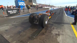 Steve Huff electric dragster runs 196 mph