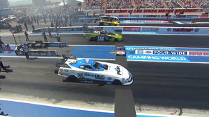 John Force is the No. 1 qualifier in Funny Car on Friday of the 2022 Four-Wide Nationals