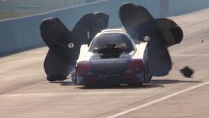 Cruz Pedregon&#039;s Funny Car goes up in flames