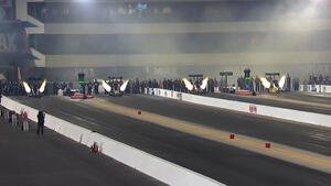 Justin Ashley is the No. 1  Top Fuel qualifier on Friday of the 2022 Circle K NHRA Four-Wide Nationals