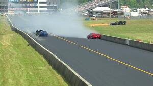 Randy Eakins&#039; Factory Stock Mustang hits the wall in Richmond