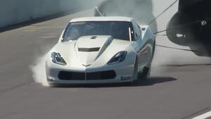 NHRA Pro Mod driver Sidnei Frigo makes a wild pass in Gainesville