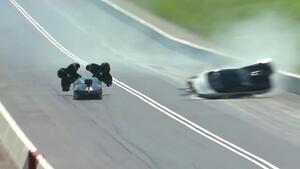 Chad Green flips Pro Mod car at 2018 Fitzgerald USA NHRA Thunder Valley Nationals