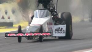Auto Club Chevy Funny Car crew chief Jimmy Prock prepares for the NHRA Countdown