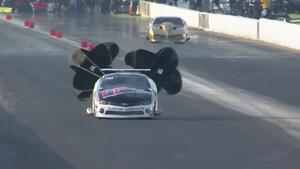 Harry Hruska&#039;s wild wheelstand at the 2018 Menards NHRA Heartland Nationals in Topeka